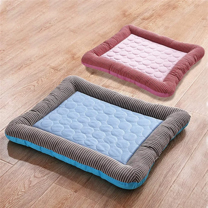 Dog Mat Cooling Summer Pad Mat for Dogs Cat Blanket Sofa Breathable Pet Dog Bed Summer Washable for Small Medium Large Dogs